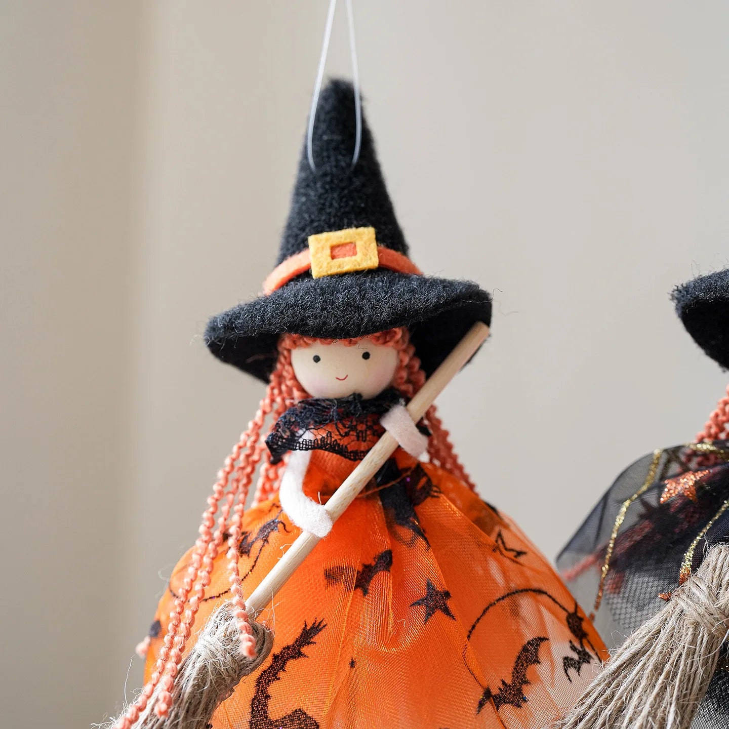 Mesh Besen Mädchen Ornament