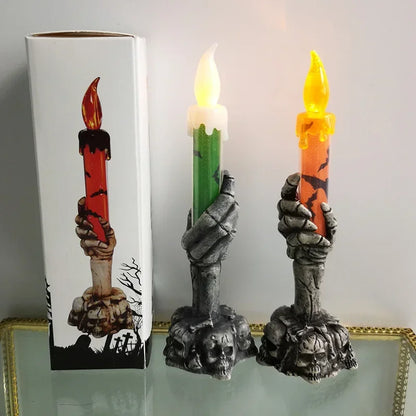 Halloween Deko Geist mit LED Kerze