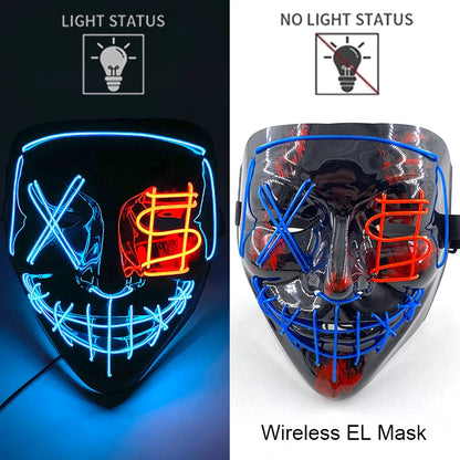 Leuchtende Drahtlose LED Horror-Maske