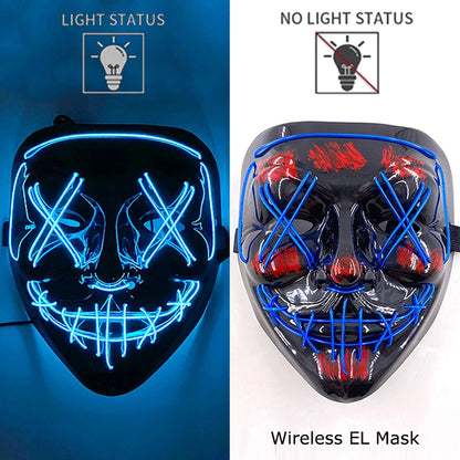 Leuchtende Drahtlose LED Horror-Maske