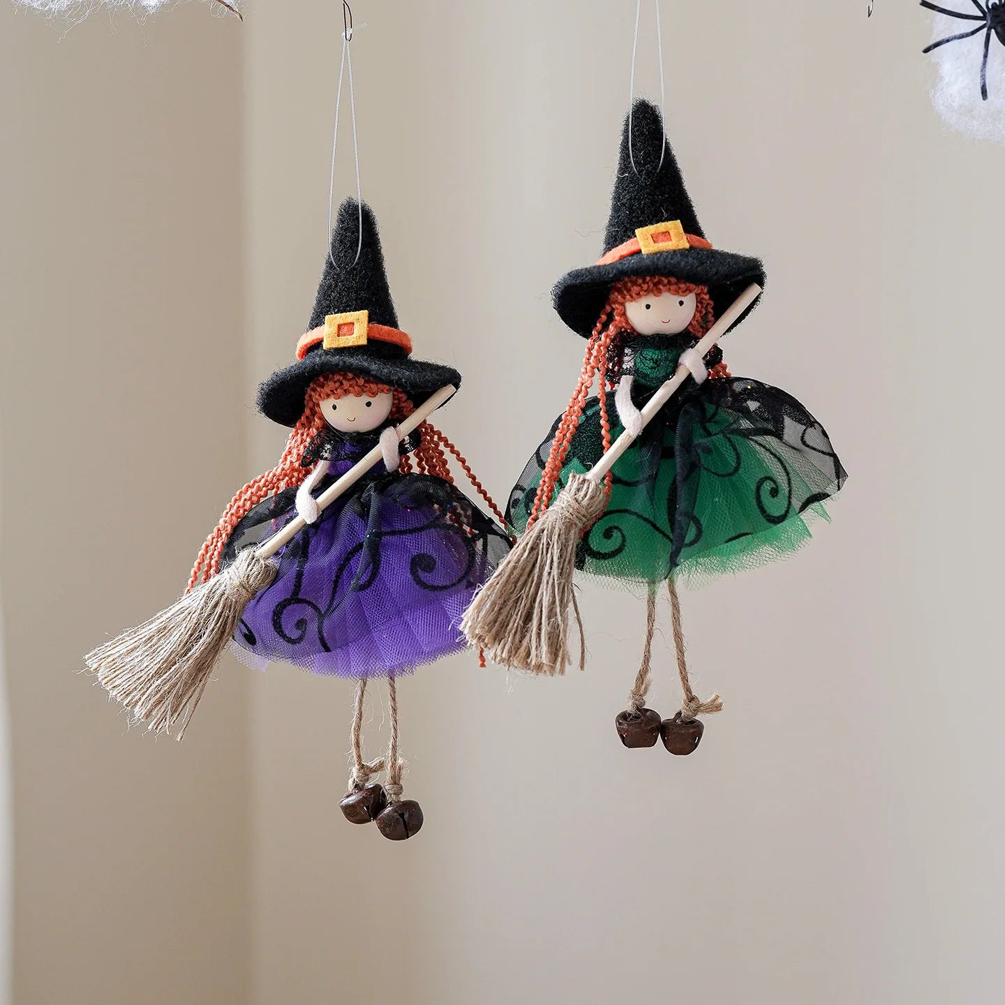 Mesh Besen Mädchen Ornament