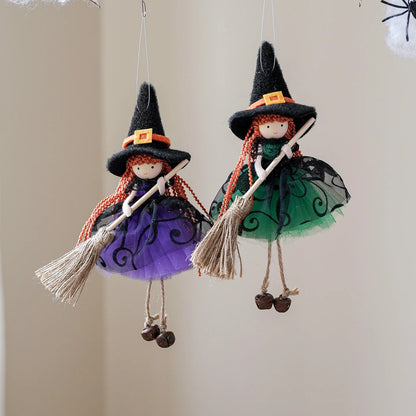 Mesh Besen Mädchen Ornament