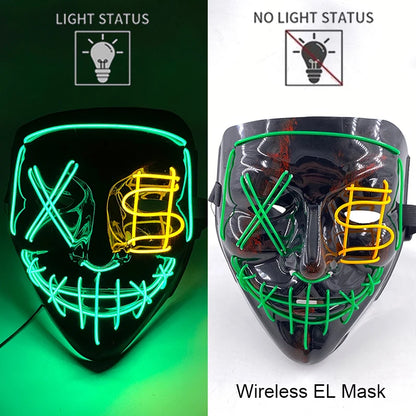 Leuchtende Drahtlose LED Horror-Maske