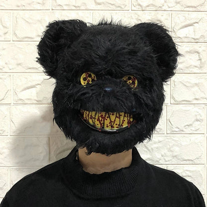 Plüsch Tierkopf Maske