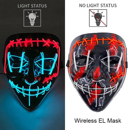 Leuchtende Drahtlose LED Horror-Maske