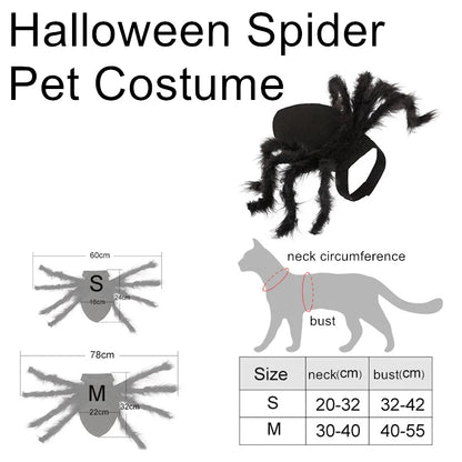 Halloween Spinnenkostüm für Hunde & Katzen – Cosplay Party