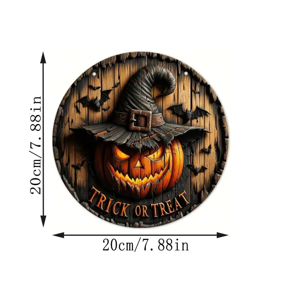 Retro Halloween Holzkranz