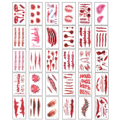 30 Blatt Horror Tattoos