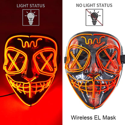 Leuchtende Drahtlose LED Horror-Maske