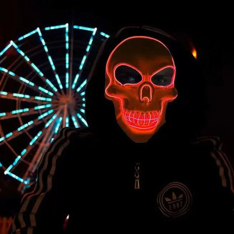 LED Schädel Maske