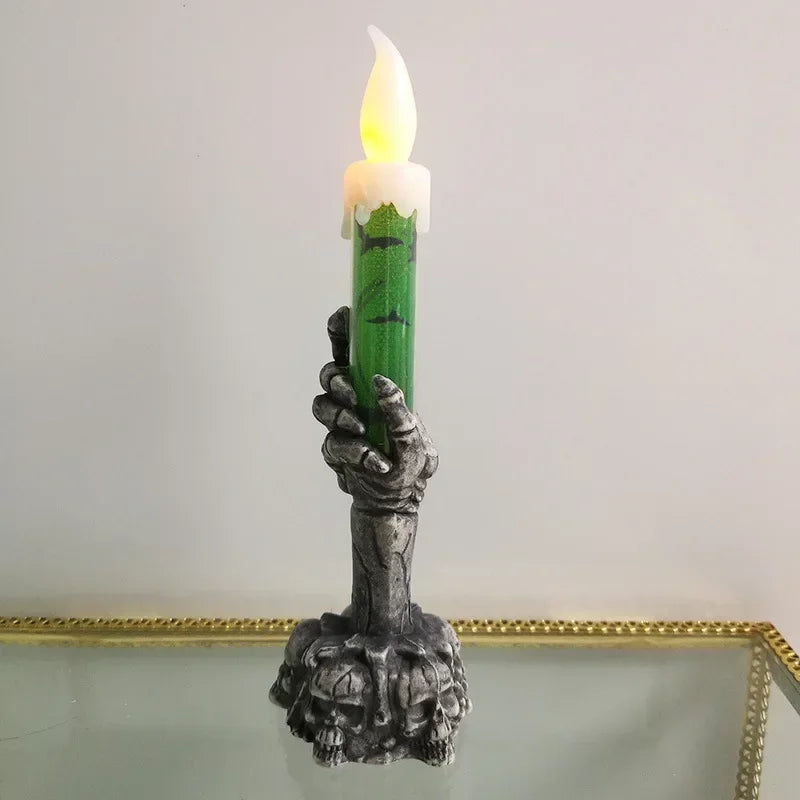 Halloween Deko Geist mit LED Kerze