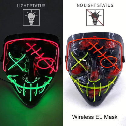 Leuchtende Drahtlose LED Horror-Maske