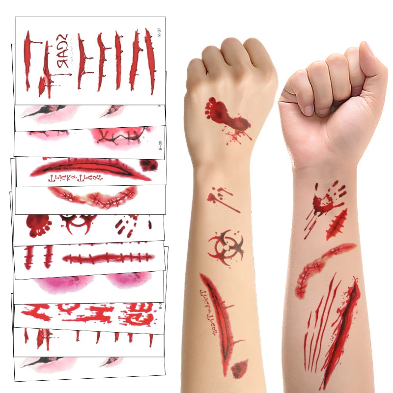 30 Blatt Horror Tattoos