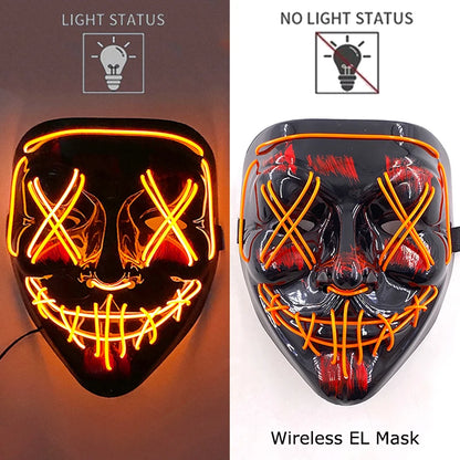 Leuchtende Drahtlose LED Horror-Maske