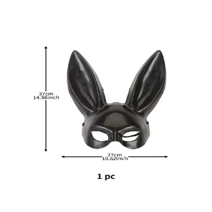Schwarz-Weiß Kaninchen Maske