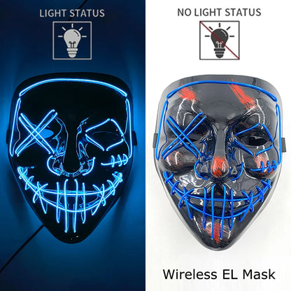 Leuchtende Drahtlose LED Horror-Maske