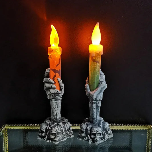 Halloween Deko Geist mit LED Kerze