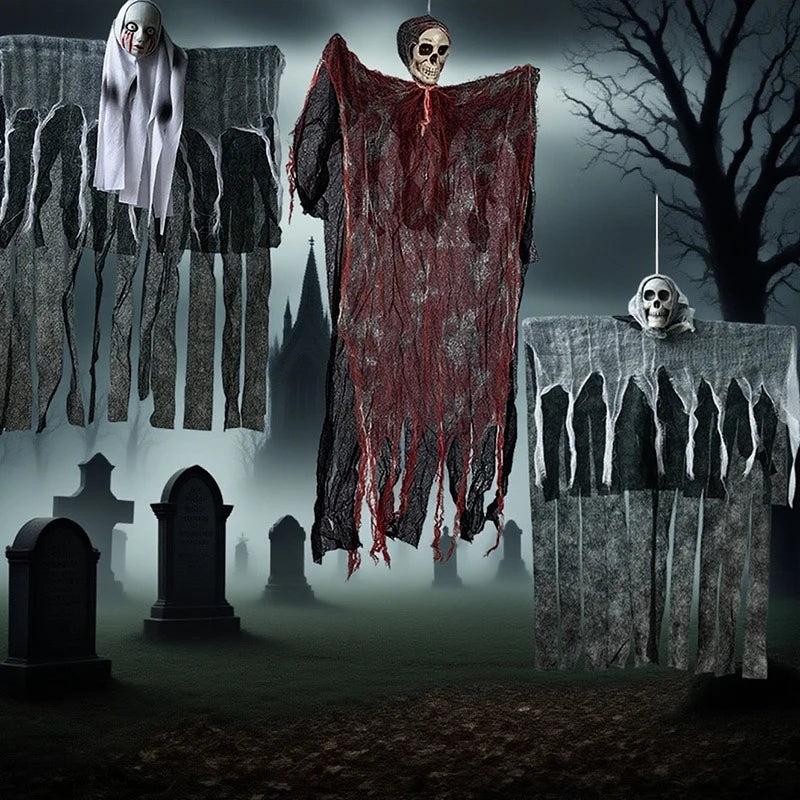 Halloween Hängende Geister & Skelett Deko