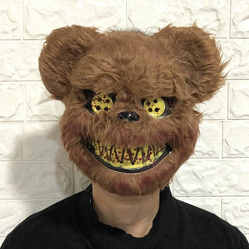 Plüsch Tierkopf Maske
