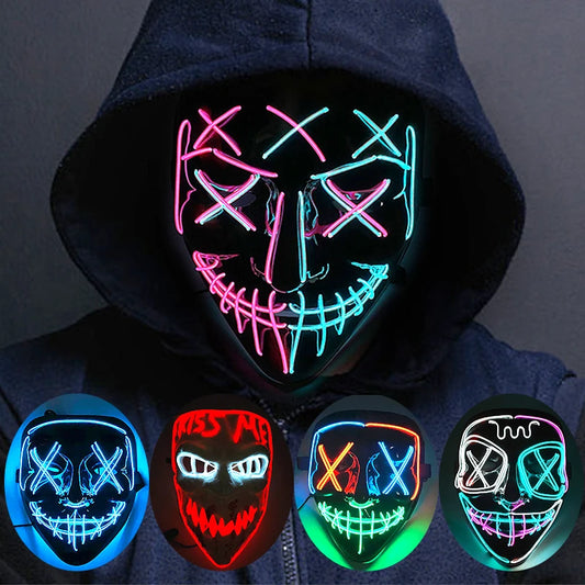Leuchtende Drahtlose LED Horror-Maske