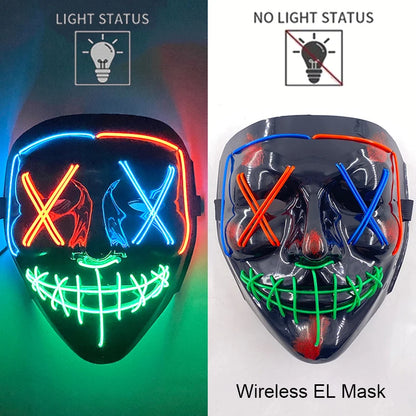Leuchtende Drahtlose LED Horror-Maske