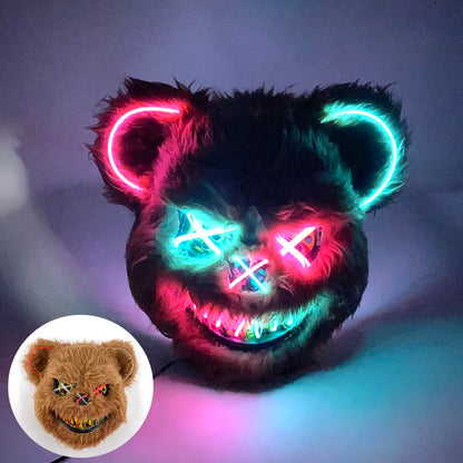 Leuchtende Blutige Kaninchen Maske