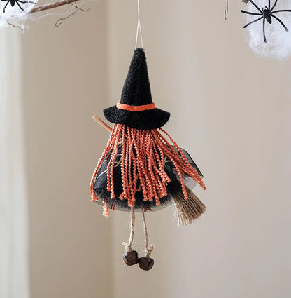 Mesh Besen Mädchen Ornament