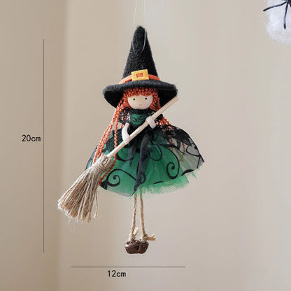 Mesh Besen Mädchen Ornament