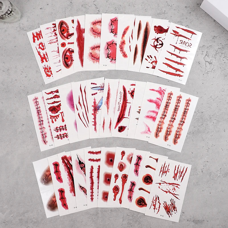 30 Blatt Horror Tattoos