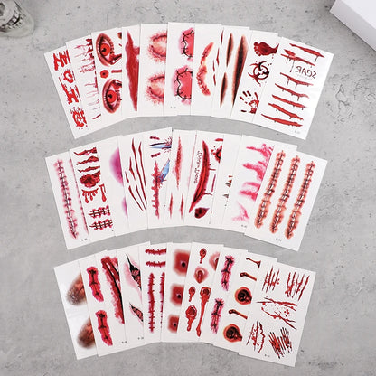 30 Blatt Horror Tattoos