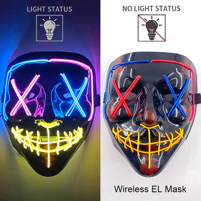 Leuchtende Drahtlose LED Horror-Maske