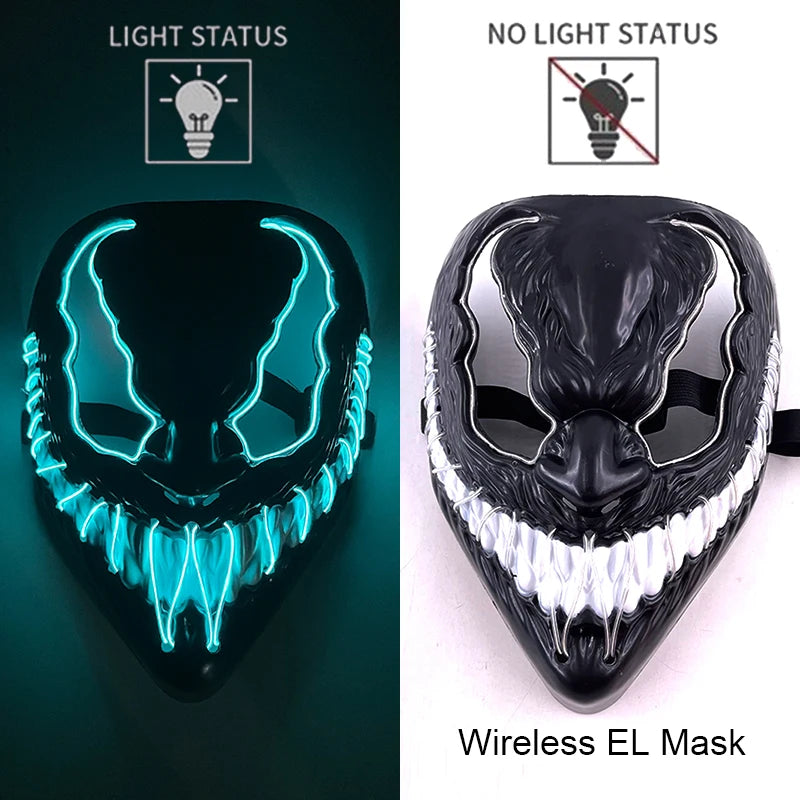 Leuchtende Drahtlose LED Horror-Maske