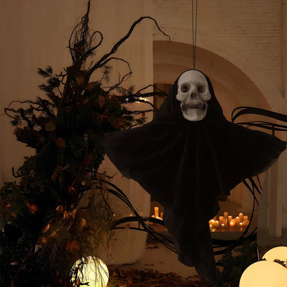 2PCS Halloween Hängende Geister & Skelett Deko