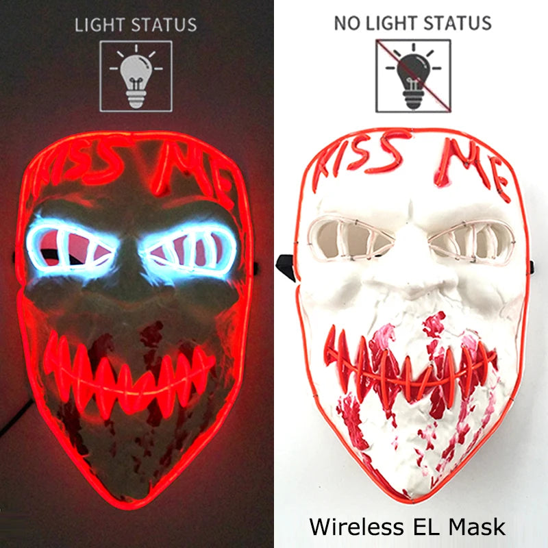 Leuchtende Drahtlose LED Horror-Maske
