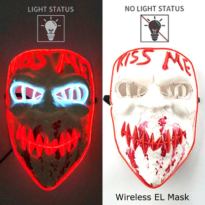 Leuchtende Drahtlose LED Horror-Maske