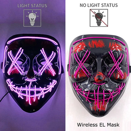 Leuchtende Drahtlose LED Horror-Maske
