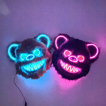 Leuchtende Blutige Kaninchen Maske