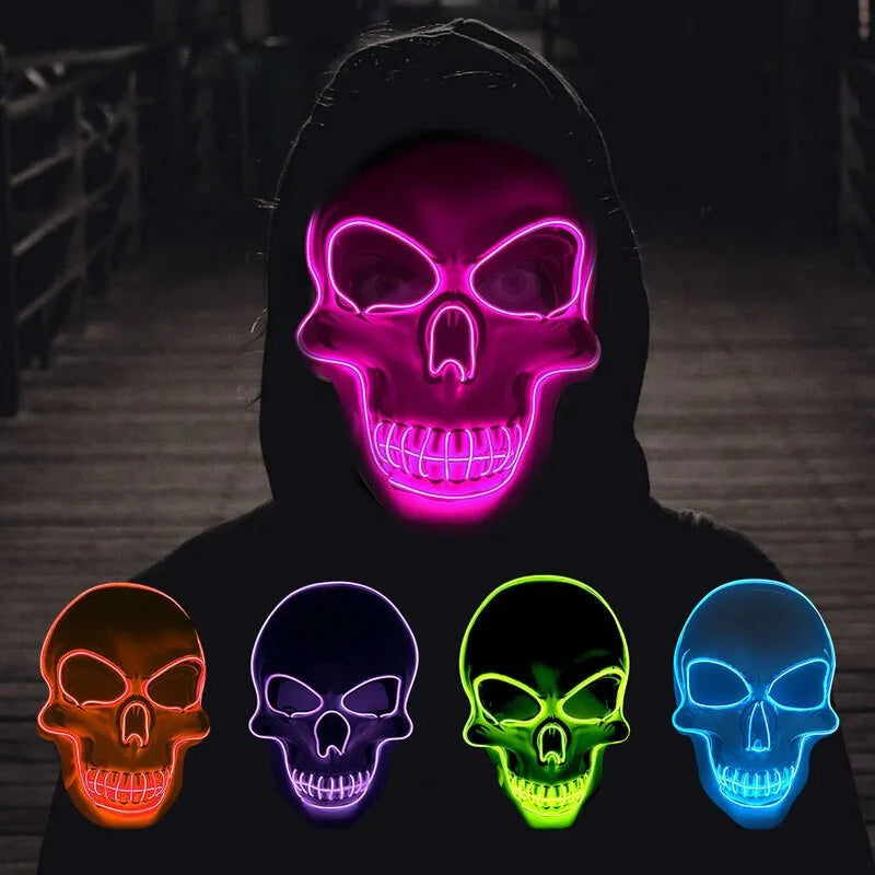 LED Schädel Maske