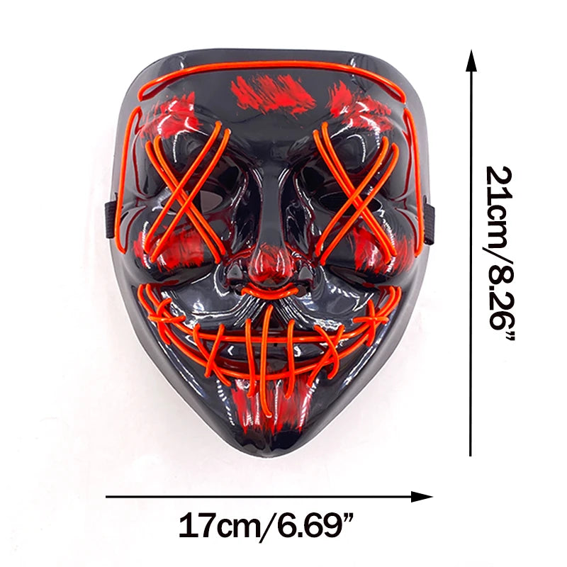 Leuchtende Drahtlose LED Horror-Maske