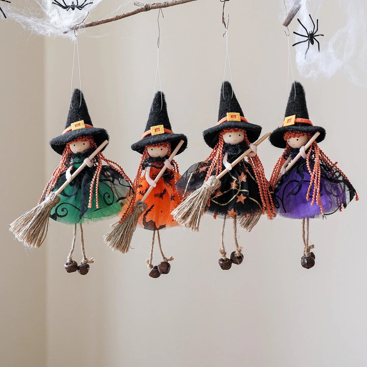 Mesh Besen Mädchen Ornament