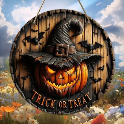 Retro Halloween Holzkranz